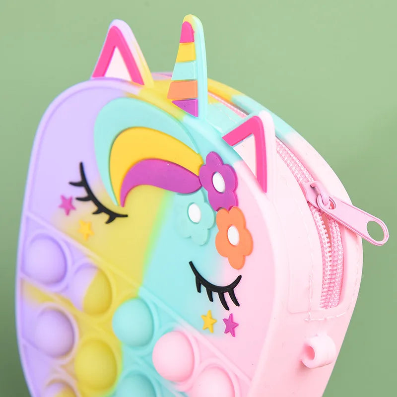 Unicorn Push-Pop Fidget Purse