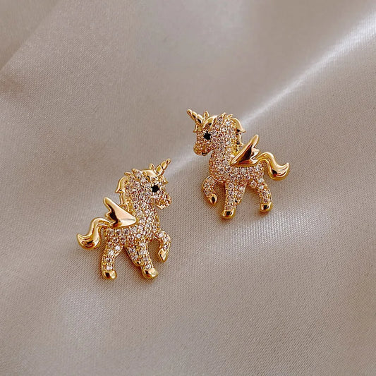Sparkling Unicorn Studs