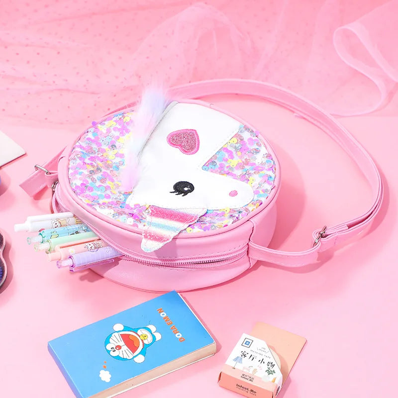 Glitter Unicorn Mini Shoulder Purse