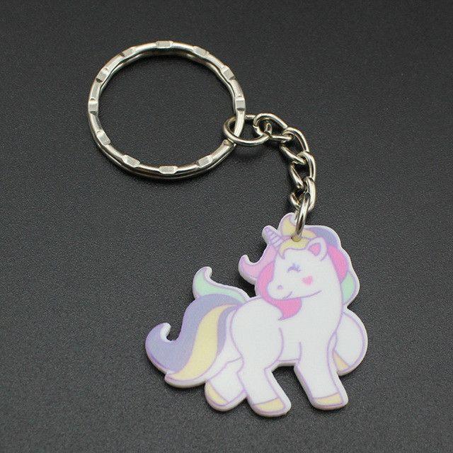 Cute Pink Unicorn Keyring-100 Unicorns