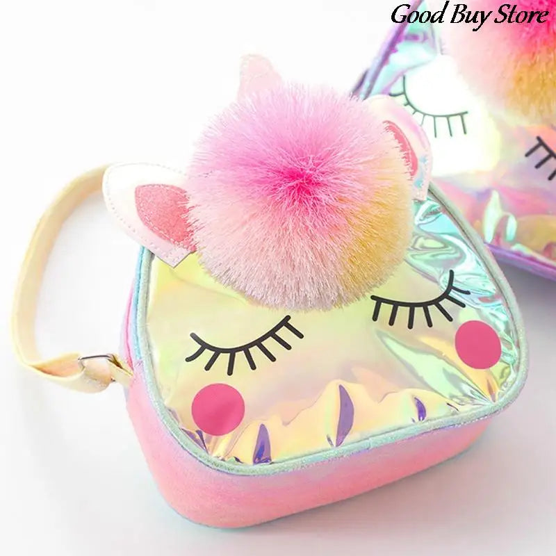 Unicorn Pompom Shoulder Bag