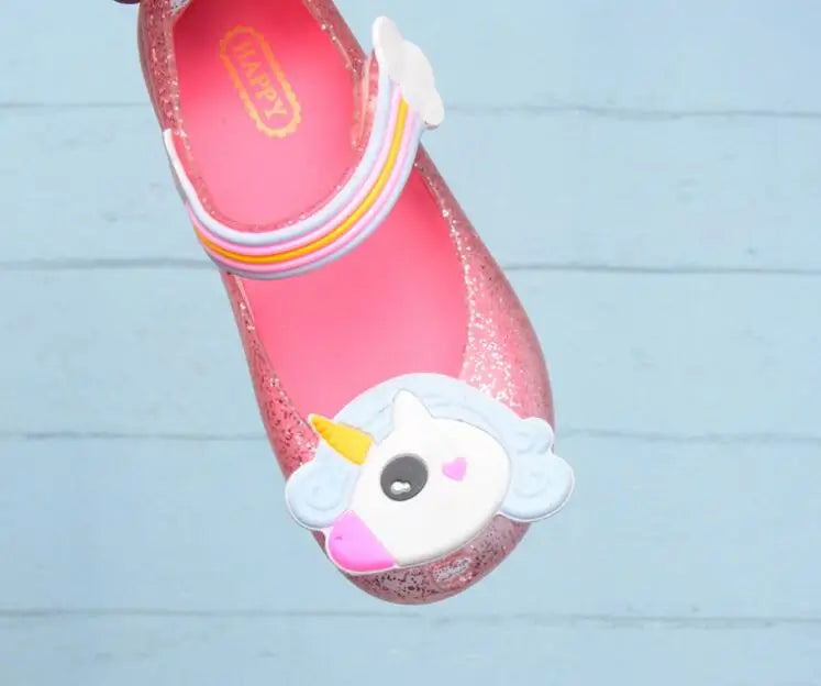 Cute Unicorn Jelly Sandals
