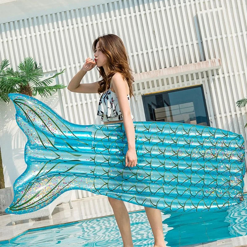 Inflatable Mermaid Lounger Pool Float
