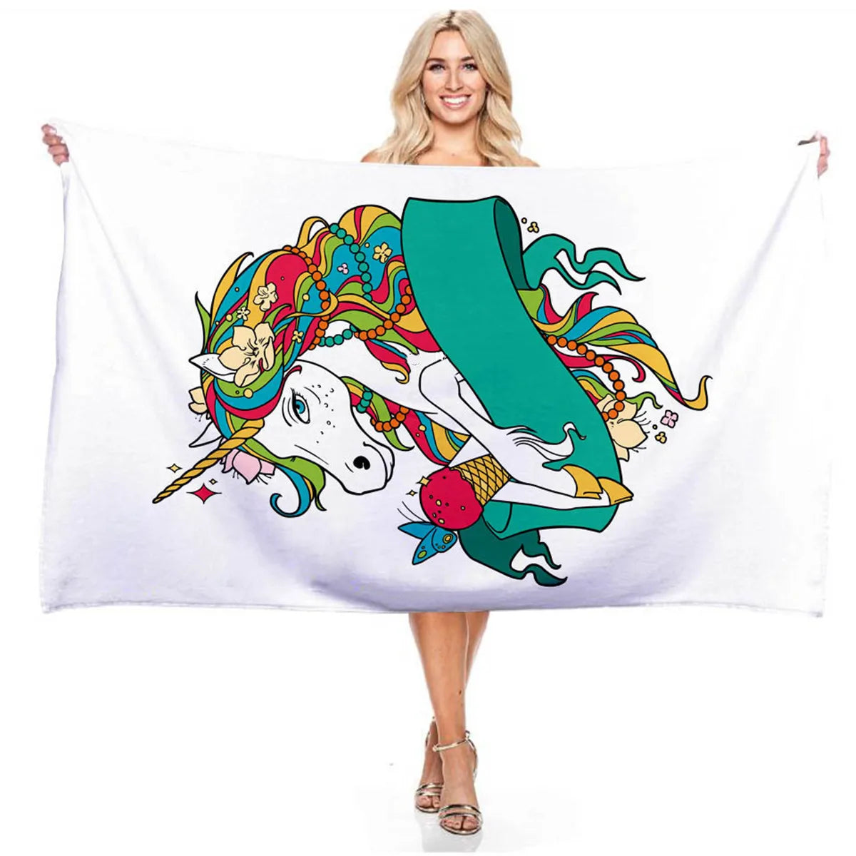 Unicorn Graphics Beach and Pool Towels