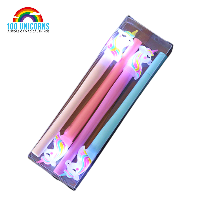 Light Up Unicorn Party Favor Pens