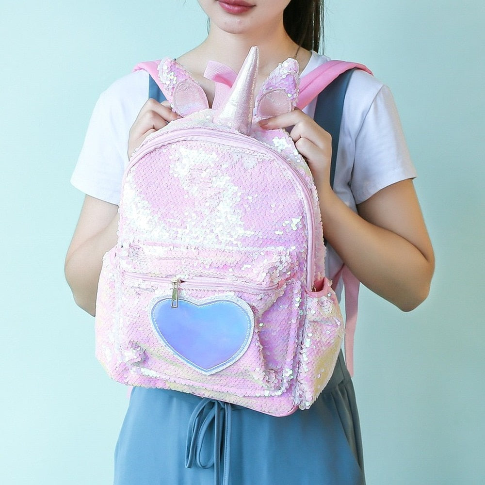 Unicorn Sequin Backpack
