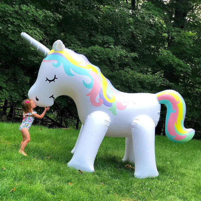 Inflatable Unicorn Water Sprinkler Toy