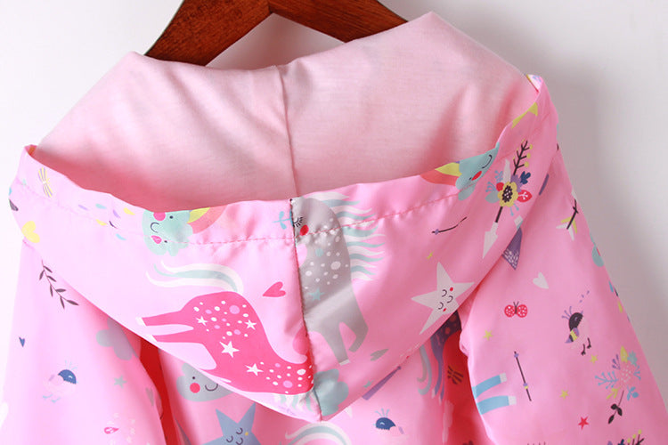 Rainbow Cloud Unicorn Windbreaker Jacket