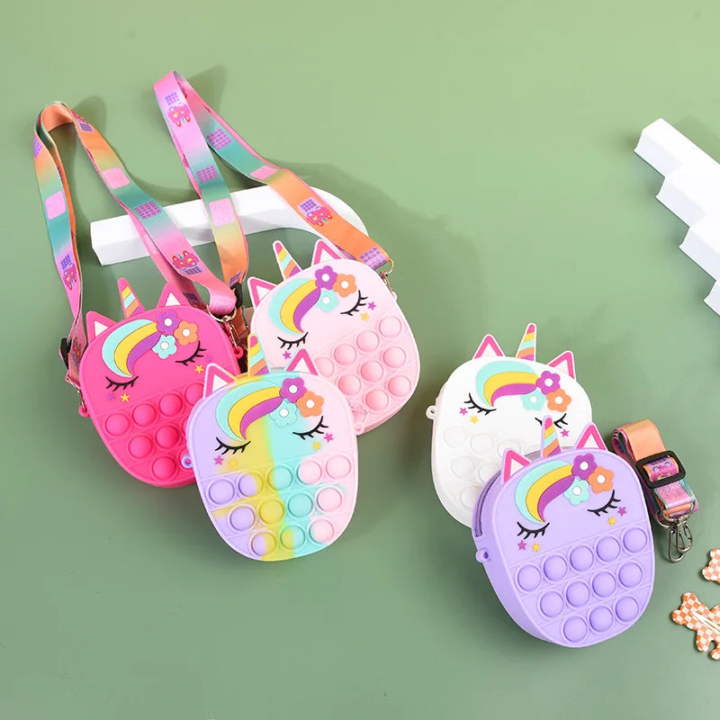 Unicorn Push-Pop Fidget Purse