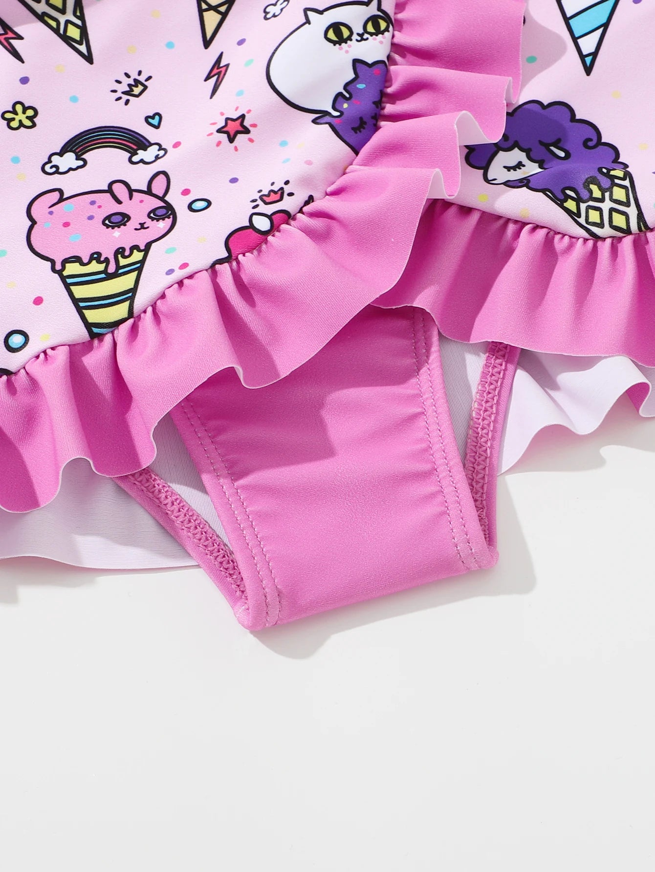 Girls 2 piece Unicorn Ice Cream swimsuit