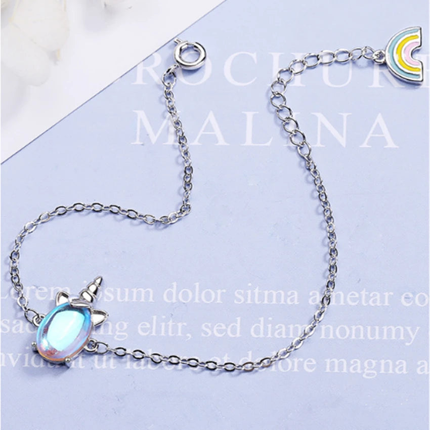 Unicorn Moonstone Bracelet