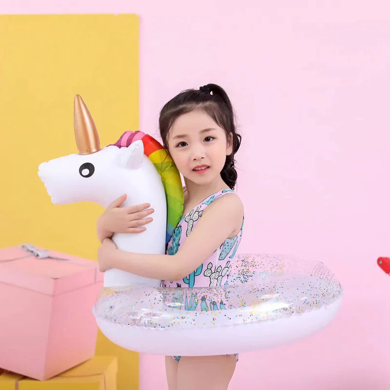 White Glitter Unicorn Tube