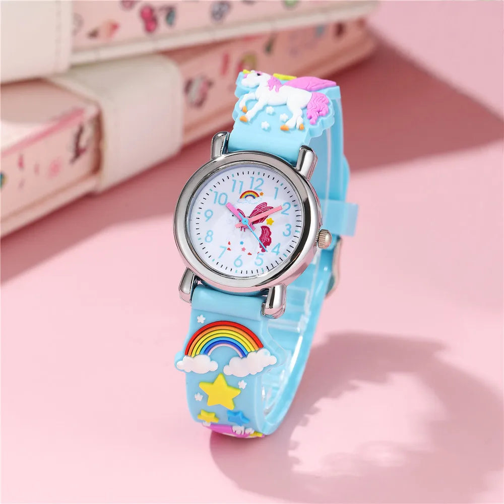 Cute Rubber strap Unicorn watch