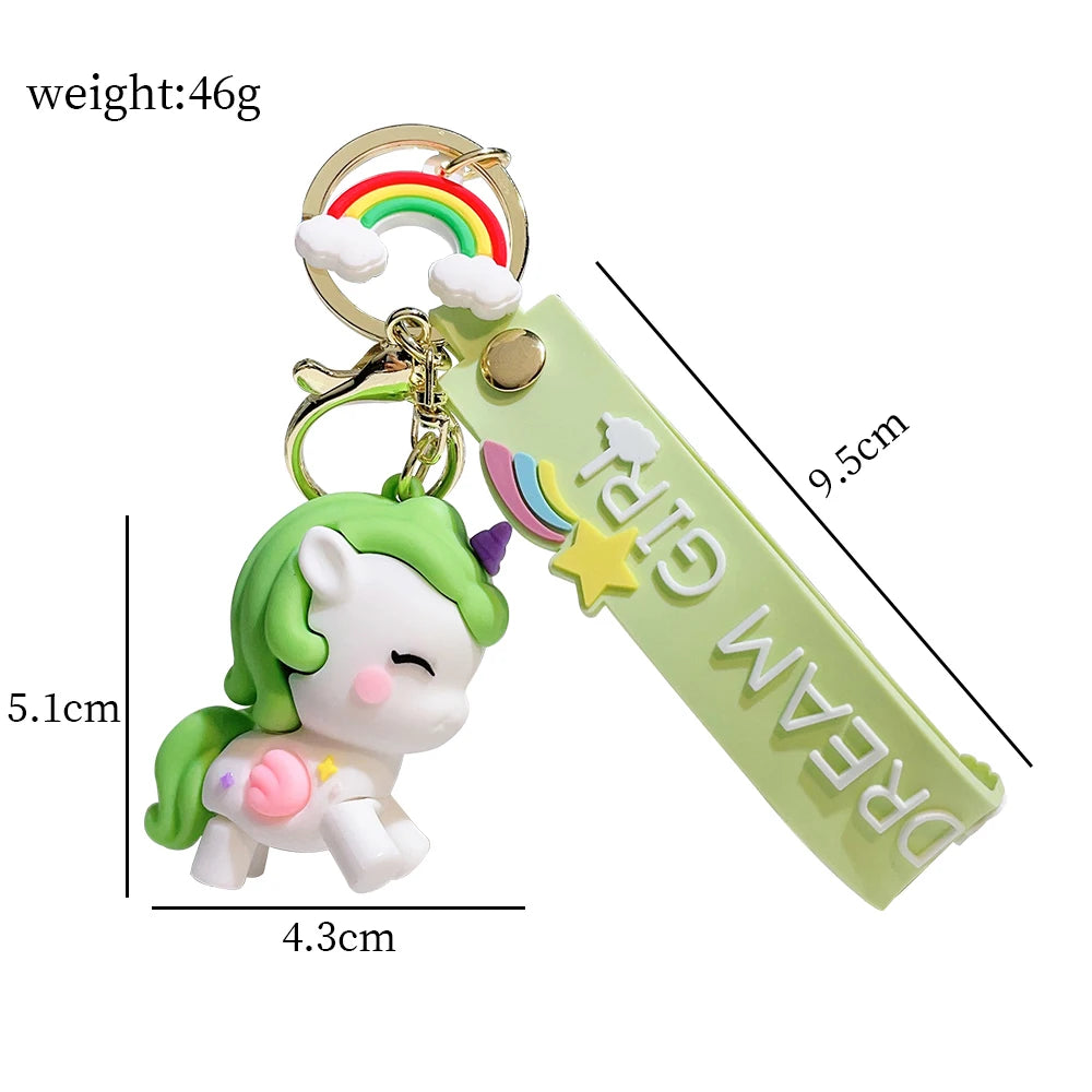 Dream Girl Unicorn Keychain