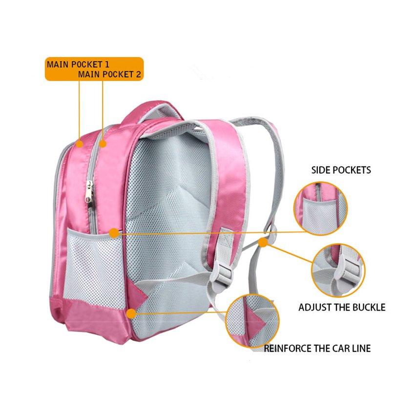 Striped Unicorn Backpack Exterior