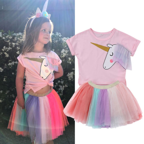 Girls Unicorn Tutu Dress