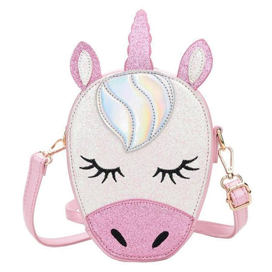 Glittery Mini Unicorn Crossbody Bag Purse
