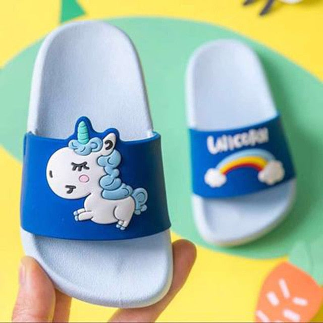 Cute Girls Magical Unicorn Flip-Flop Slippers