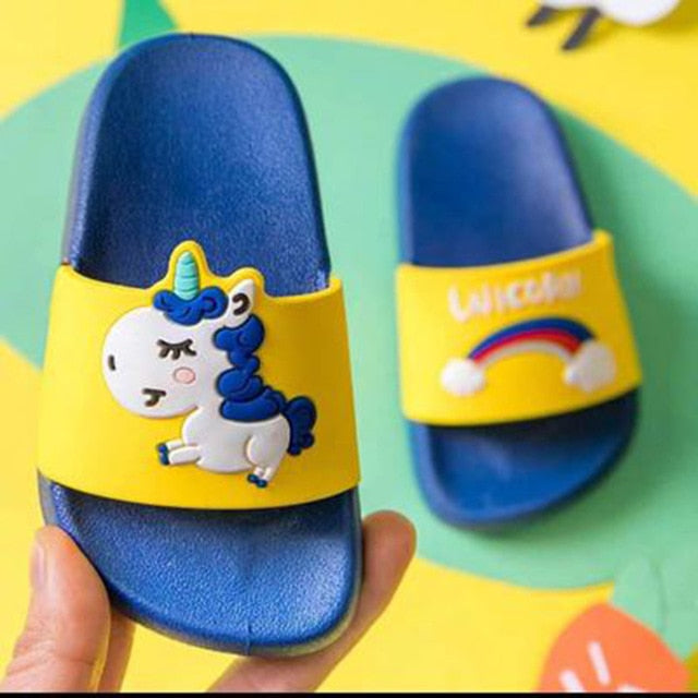 Cute Girls Magical Unicorn Flip-Flop Slippers