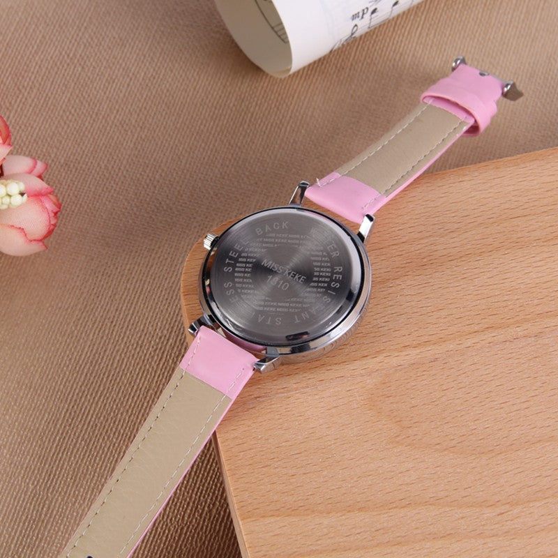Pink Rhinestone Ladies Unicorn Watch