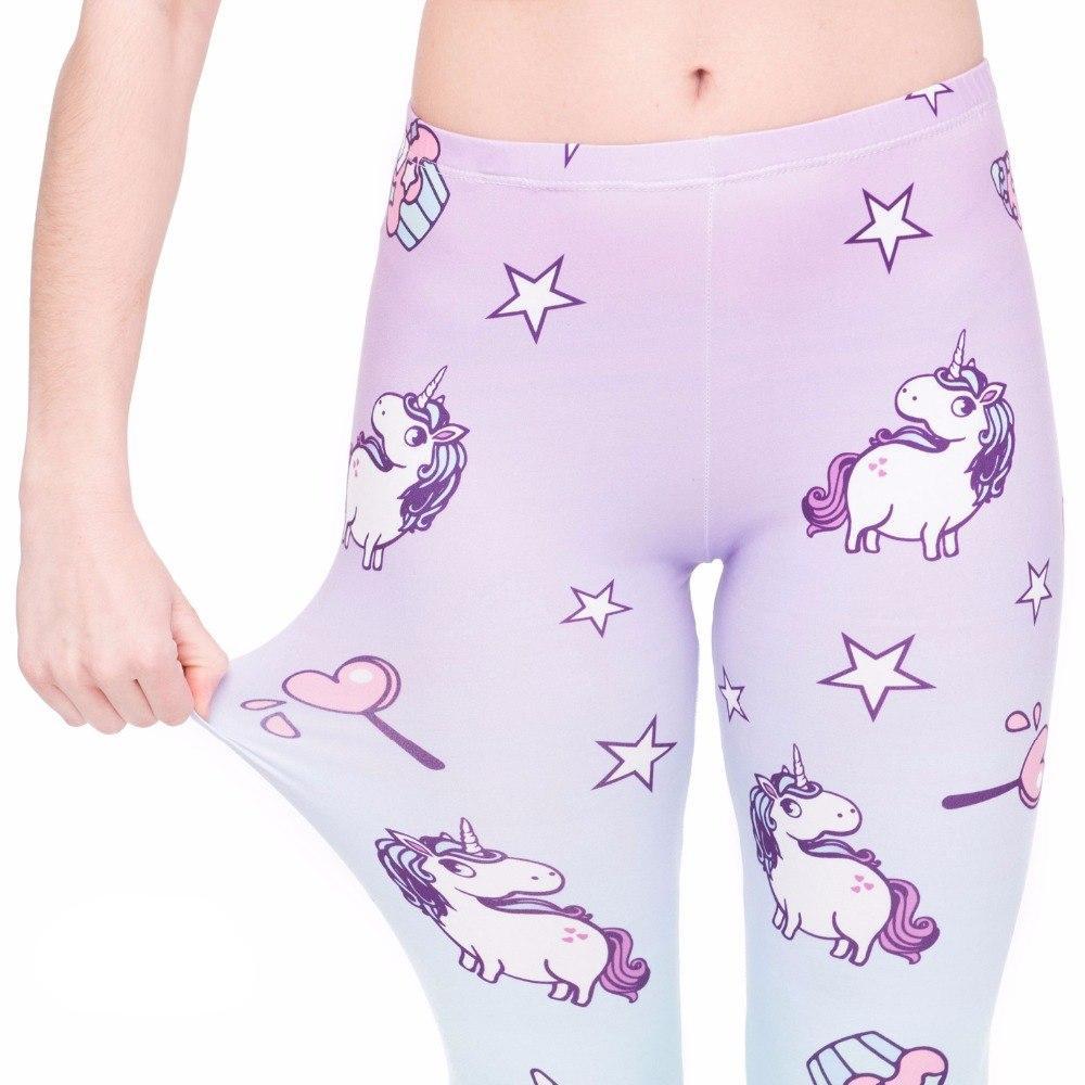 Stretchy Mid-Calf Unicorn Tights