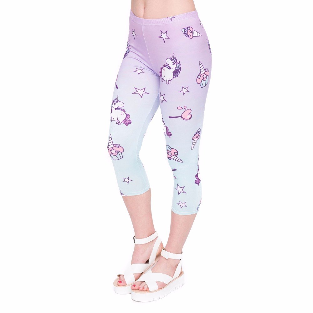 Women's Unicorn Capri Leggings