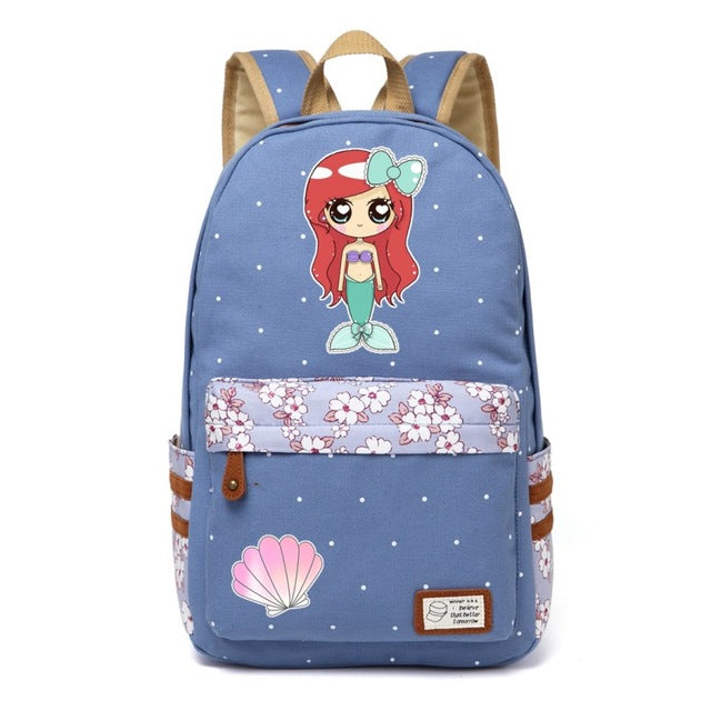 Blue Mermaid Backpack Style 2