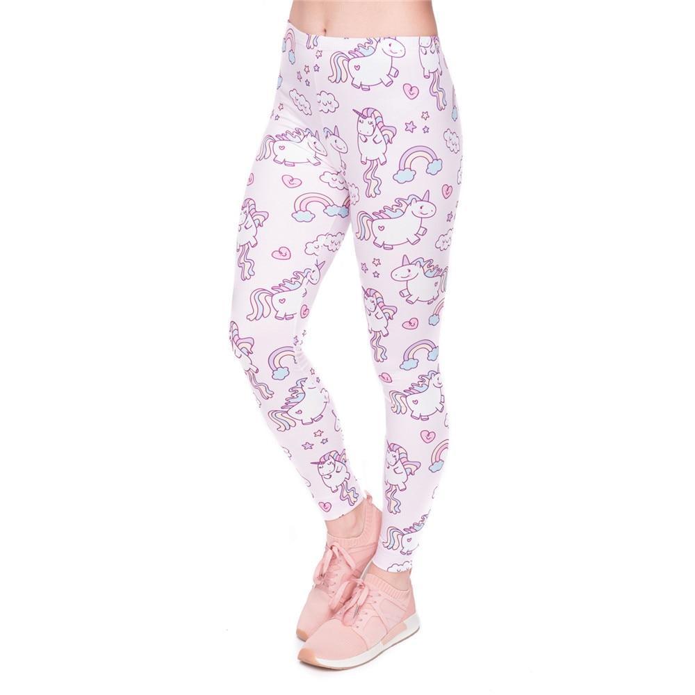 Pink Floating Unicorn Tights