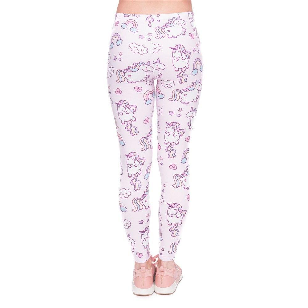 Back of Unicorn Pattern Leggings