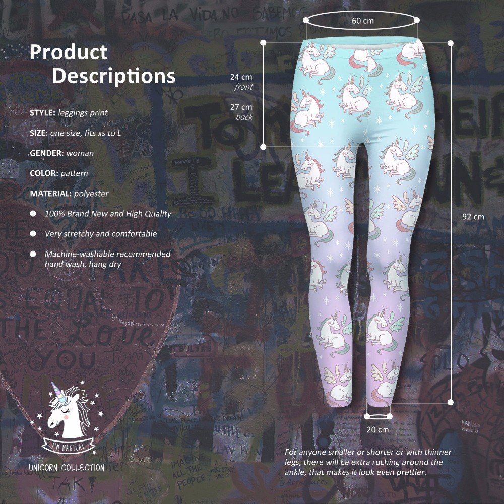 Women's Unicorn Tights Details