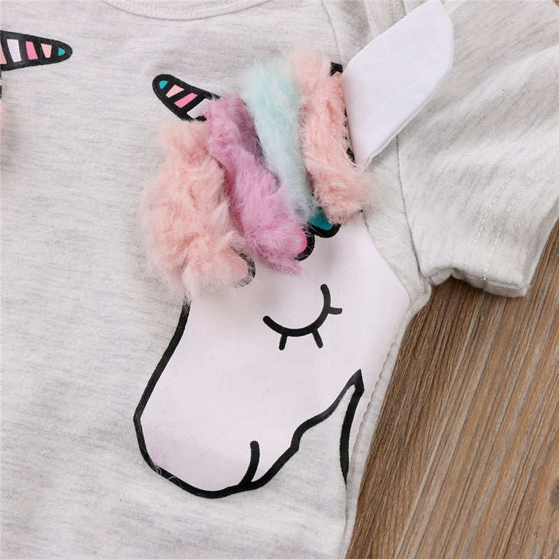 Baby Unicorn Onesie Close-Up