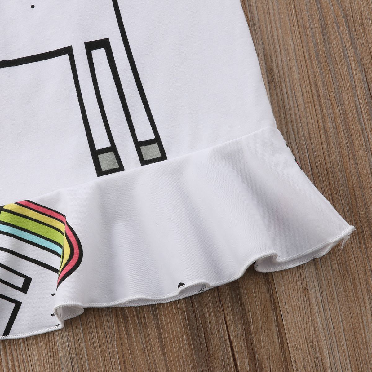Close-Up of Girls Summer Unicorn Dress