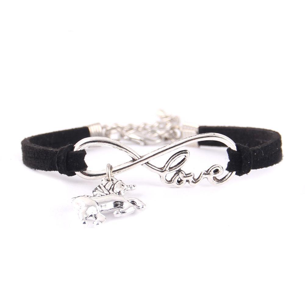 Leather Unicorn Bracelet | Kawaii Unicorn Store White