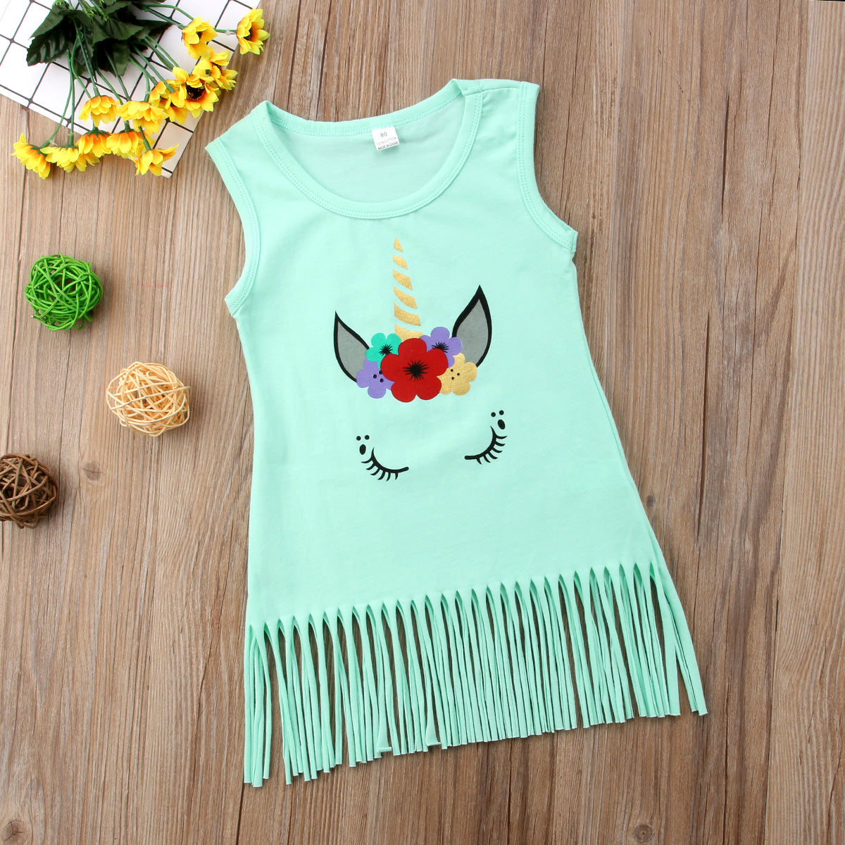 Girls Unicorn Sun Dress