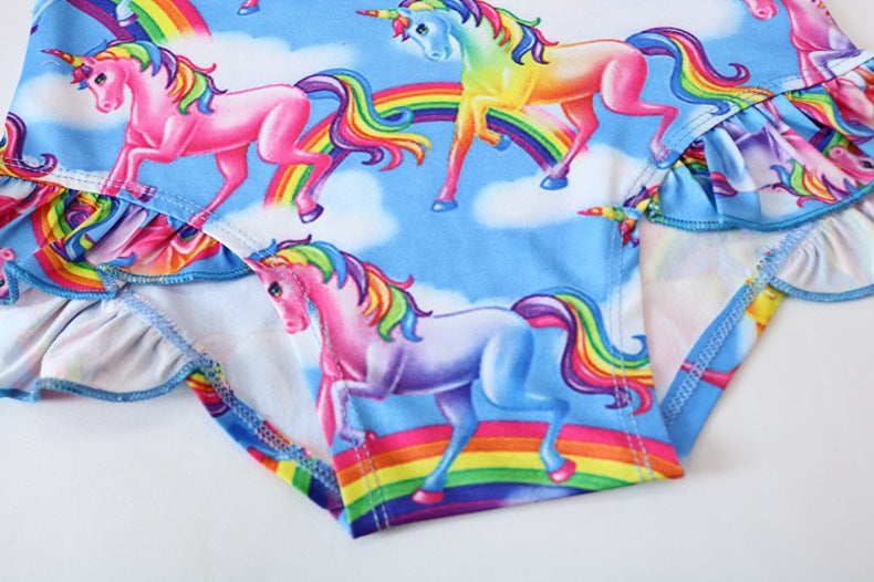 Blue Unicorn Swimsuit Bottoms