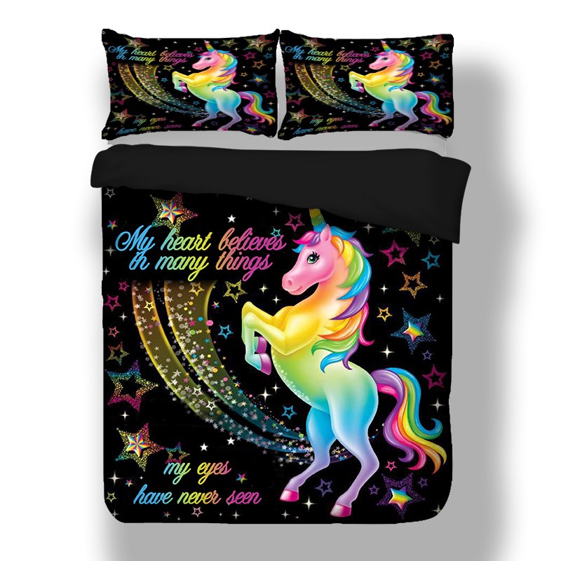 Rainbow Unicorn Bedding Set