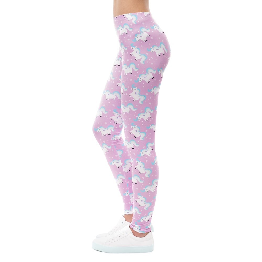 Pink Cartoon Unicorn Tights