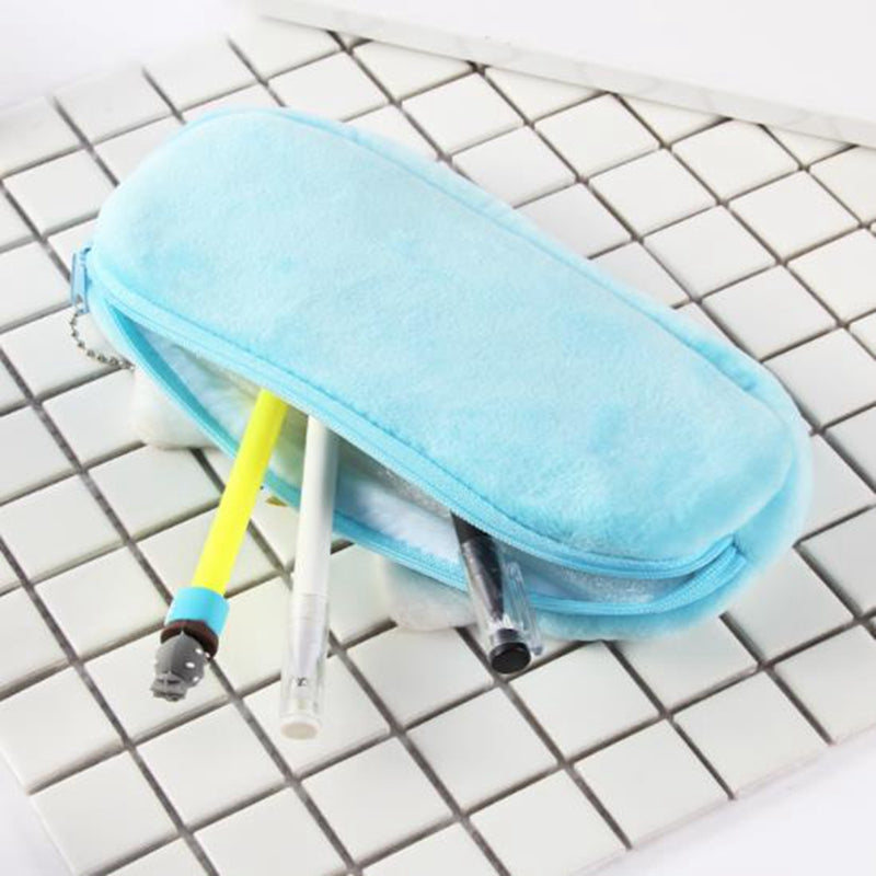 Cute Plush Baby Unicorn Pencil Bag Case