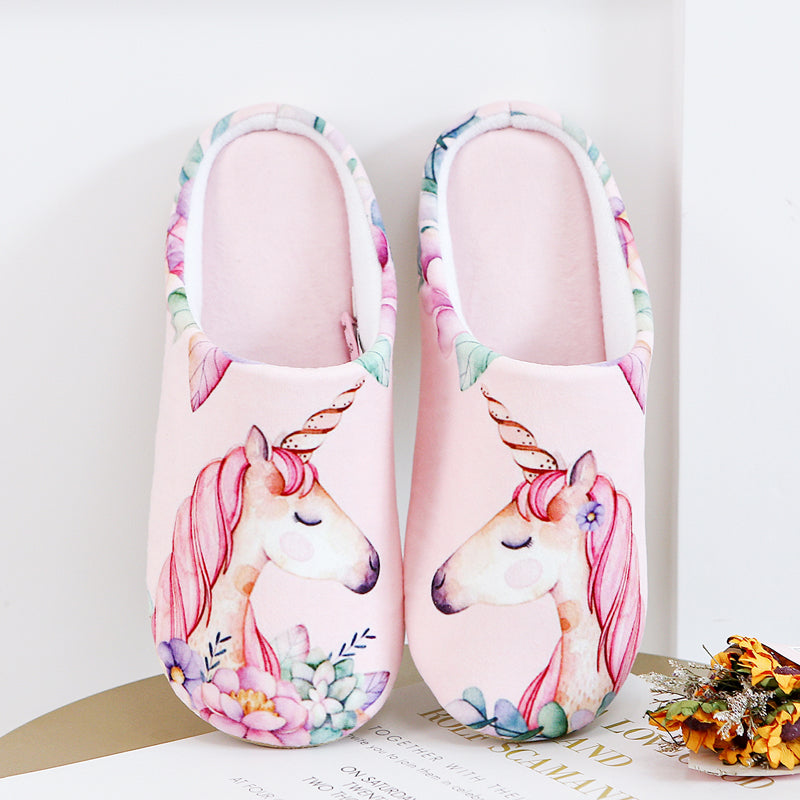 Floral Unicorn Slippers Top