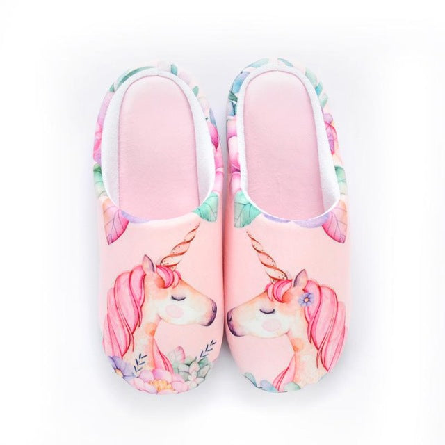Pink Unicorn Slippers