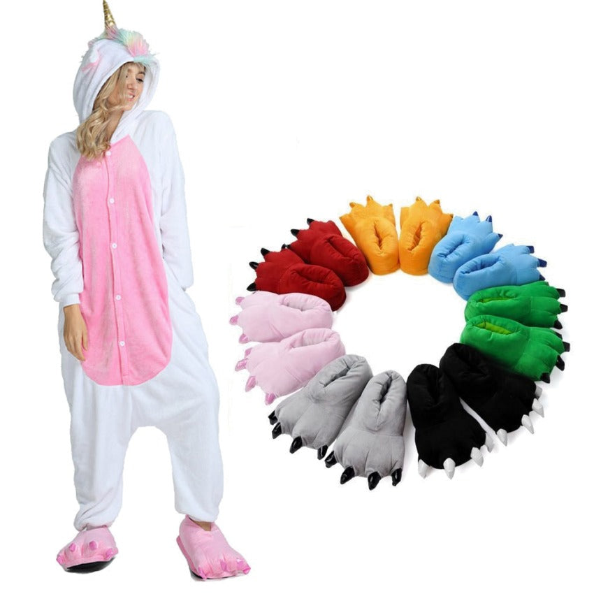 Unicorn Animal Paw Costume Slipper Shoes