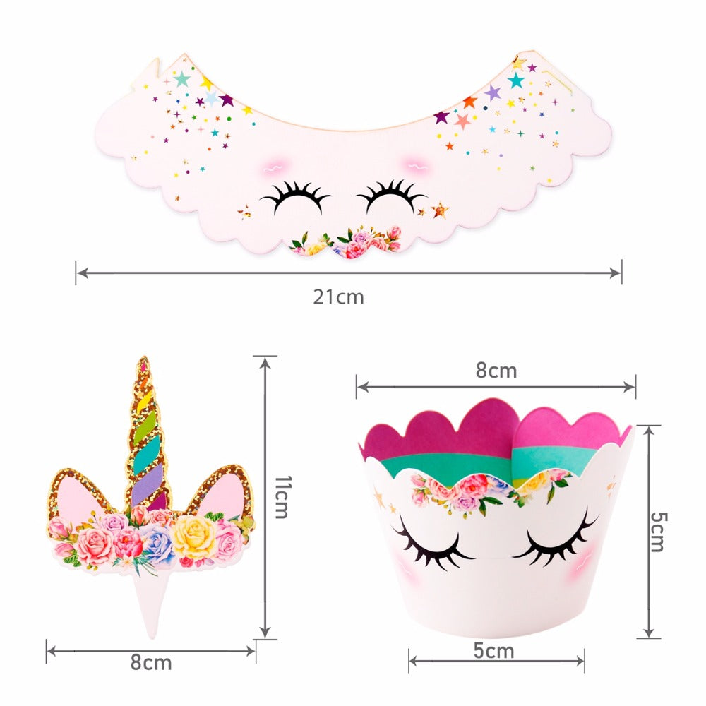 Unicorn Cupcake Holder Size
