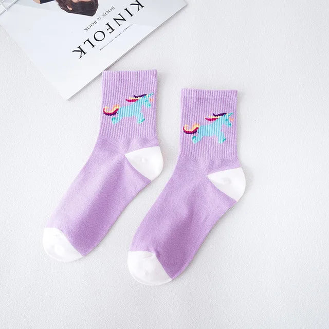 Cute Unicorn Women Socks