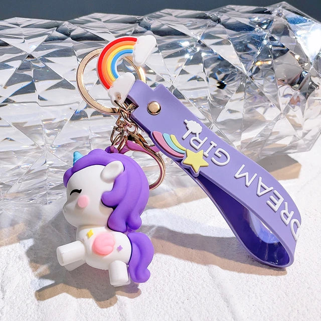 Dream Girl Unicorn Keychain