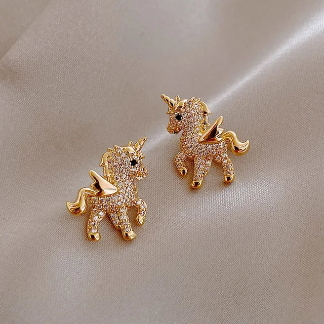 Sparkling Unicorn Studs