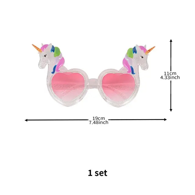Gold and Glitter Unicorn Sunglasses