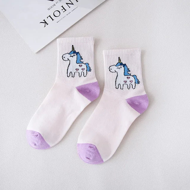 Cute Unicorn Women Socks