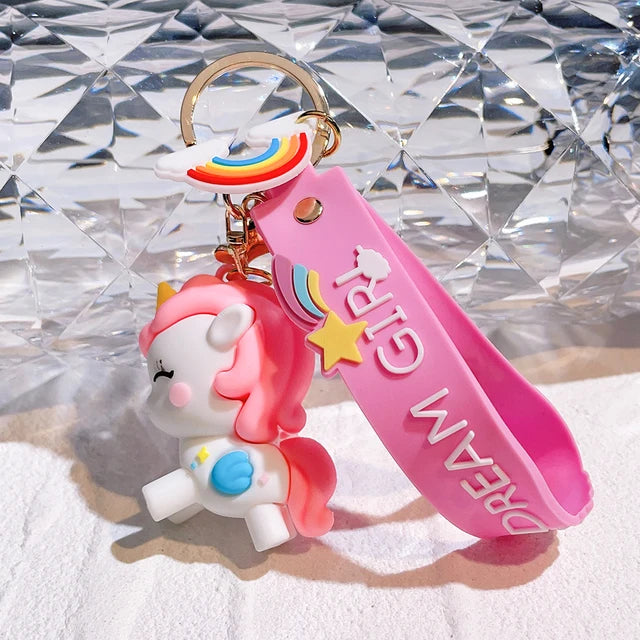 Dream Girl Unicorn Keychain
