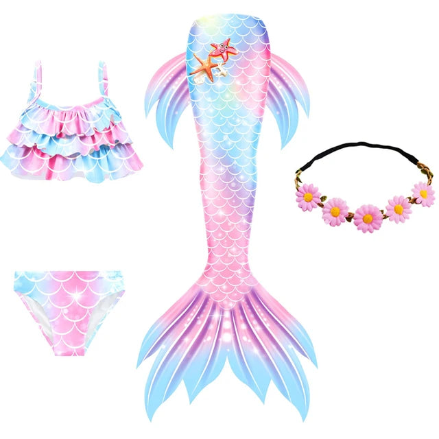 Kids Mermaid Tail and Swimming Suit