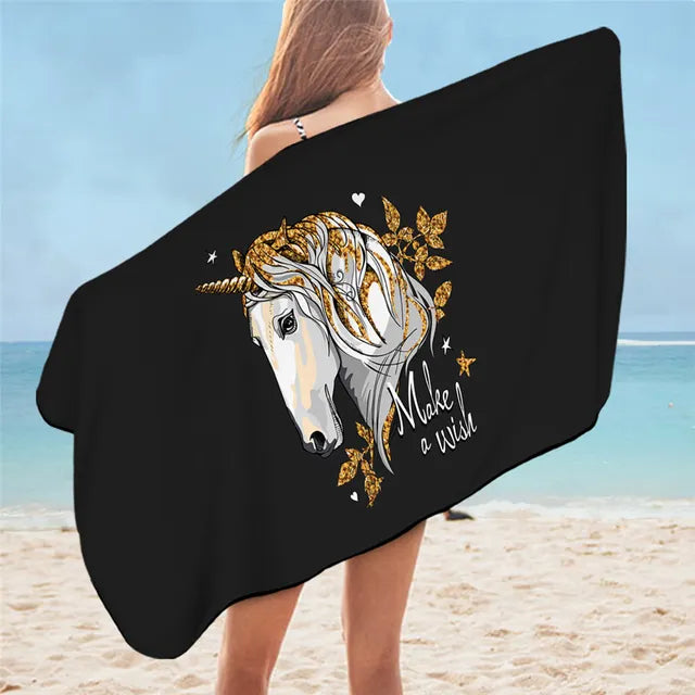 Cute Cartoon Unicorn Towels